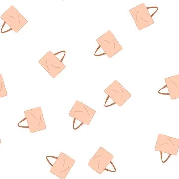 Pattern canvas ecobag cartoon vector Stock Illustration