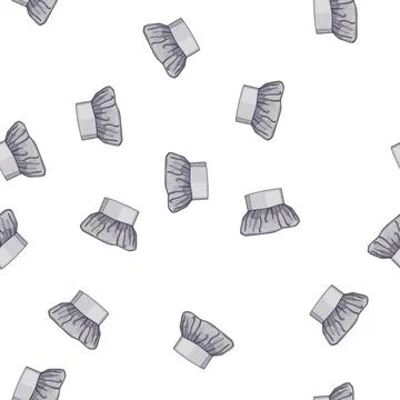 Pattern cap chef hat cartoon vector Stock Illustration