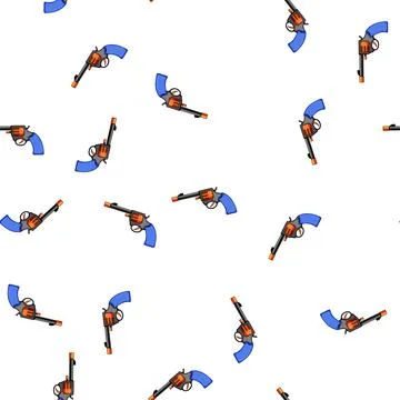 Pattern Cap gun toy weapon for childhood play Stock Illustration