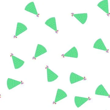 Pattern cap party hat cartoon vector Stock Illustration