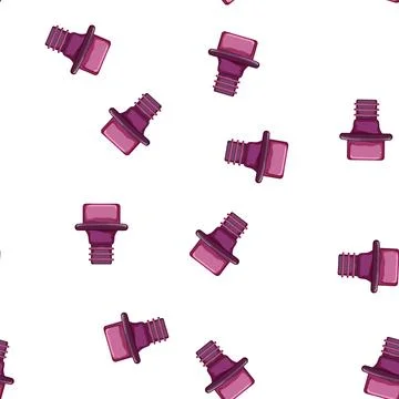 Pattern cap wine cork cartoon vector Stock Illustration