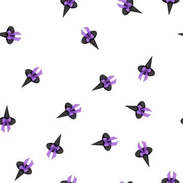 Pattern cap wizard hat cartoon vector Stock Illustration
