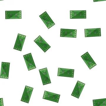 Pattern capacitor circuit board cartoon vector Stock Illustration