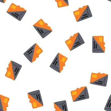 Pattern capacity microsd card cartoon vector Stock Illustration