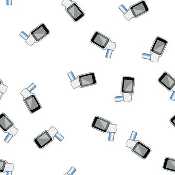 Pattern capacity spirometer cartoon vector Stock Illustration