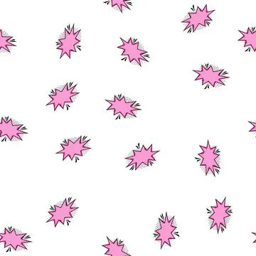 Pattern caption comic speech bubble cartoon vector Stockillustratie