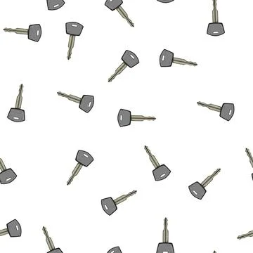 Pattern car key cartoon vector 스톡 일러스트