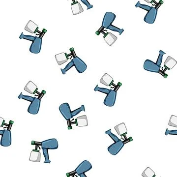 Pattern car paint sprayer cartoon vector 스톡 일러스트