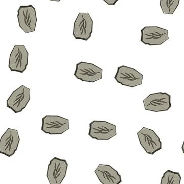 Pattern carbon fossil cartoon vector Illustrazione stock