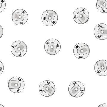 Pattern Carbon monoxide detector ensuring residential safety protection Stock Illustration