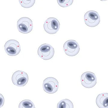 Pattern carbon smoke detector cartoon vector Illustrazione stock