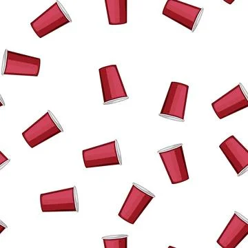 Pattern cardboard paper cup cartoon vector イラスト素材
