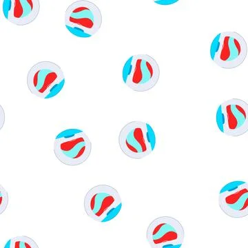 Pattern care dental floss cartoon vector Stock Illustration