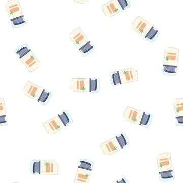Pattern care dry skin cream cartoon vector Ilustración de archivo