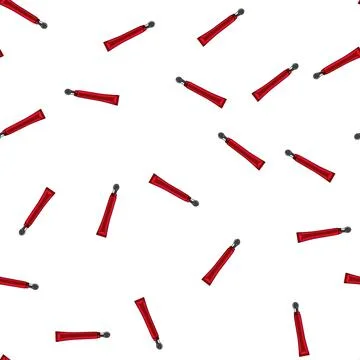 Pattern care eye cream cartoon vector color Stock Illustration