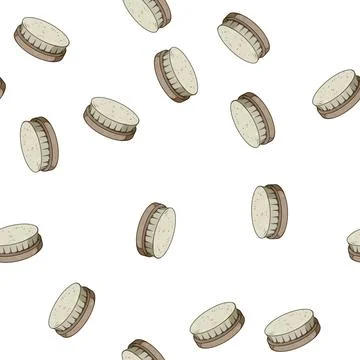 Pattern care soft baby brush cartoon vector Stockillustratie