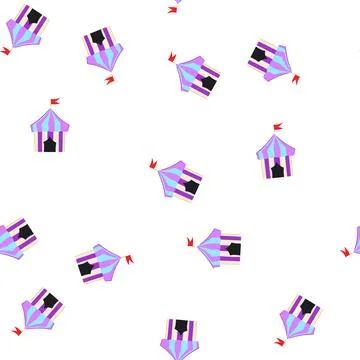 Pattern carnival circus tent cartoon vector イラスト素材