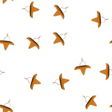 Pattern carnival sombrero cartoon vector 스톡 일러스트