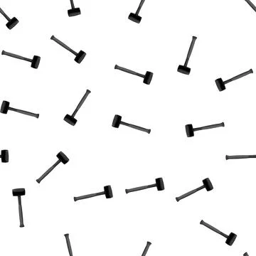 Pattern carpenter hammer tool cartoon vector Stock Illustration