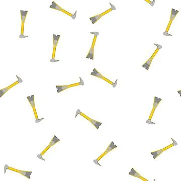 Pattern carpentry crowbar metal cartoon vector イラスト素材