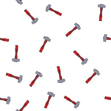 Pattern carpentry hammer cartoon vector イラスト素材
