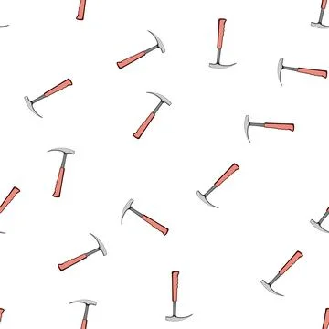 Pattern carpentry masons hammer cartoon vector Stock Illustration