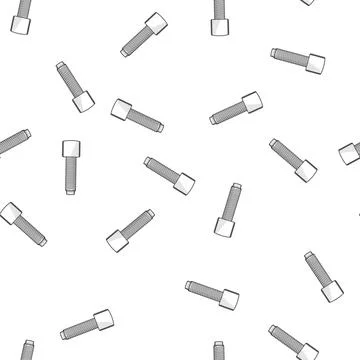 Pattern Carriage bolt object for construction and repair work 스톡 일러스트