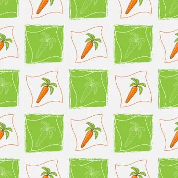 Pattern with carrot Stock Illustration