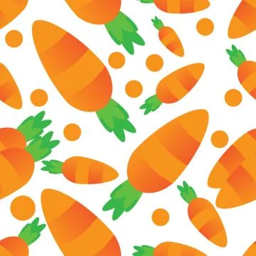 Pattern carrot vektor design ilustration. Stock Illustration
