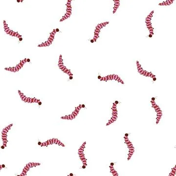 Pattern cartoon caterpillar drawing with colorful striped pattern Stock Illustration