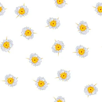 Pattern cartoon explosion blast effect with bursting flash and smoke Stock Illustration