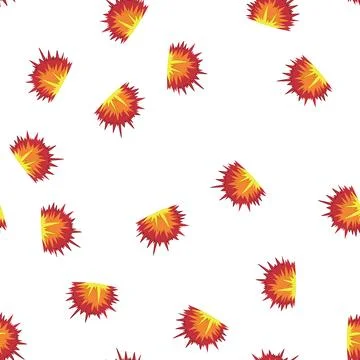 Pattern cartoon explosion graphic creating a powerful blast effect イラスト素材