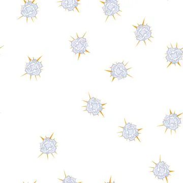 Pattern cartoon explosion smoke cloud burst effect drawing イラスト素材