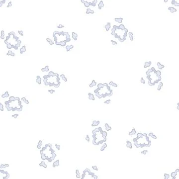 Pattern cartoon explosion smoke puff effect vector Stockillustratie