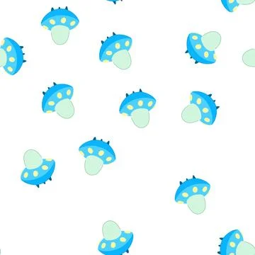 Pattern cartoon flying saucer icon showing a futuristic extraterrestrial vehi Stock Illustration