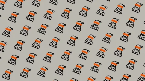 Pattern of Cartoon Pirate Characters for Backgrounds and Designs. Video stock 325381118