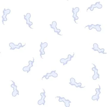 Pattern cartoon smoke cloud representing speed, dust or puffing vapor Stock Illustration