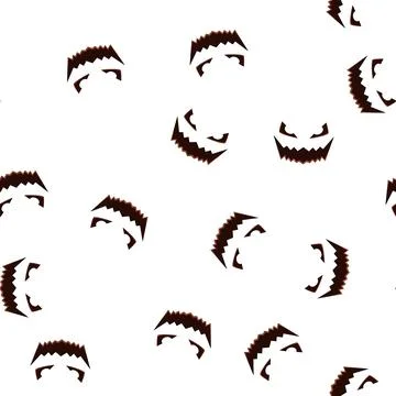 Pattern carving carved pumpkin face cartoon vector 스톡 일러스트