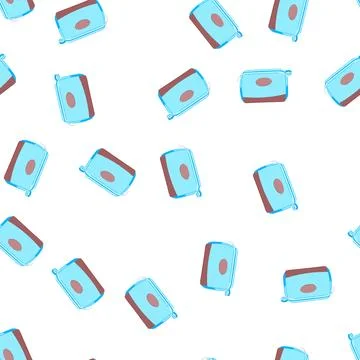 Pattern case cosmetic pouch cartoon vector イラスト素材