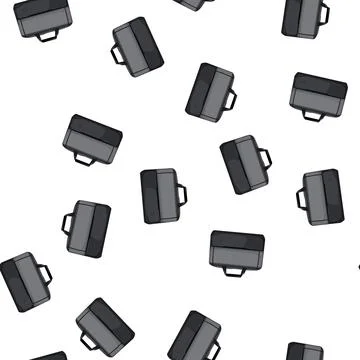 Pattern case laptop bag cartoon vector 库存插图