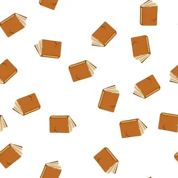 Pattern case old book cartoon vector Illustrazione stock