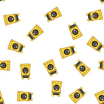 Pattern case pet travel carrier cartoon vector Stock Illustration
