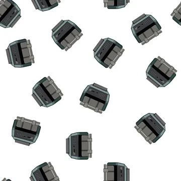 Pattern cash counter machine cartoon vector 库存插图