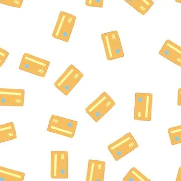 Pattern cashback credit card cartoon vector Stock Illustration
