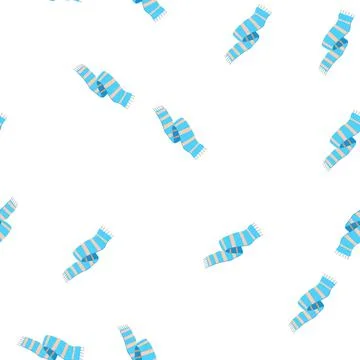 Pattern cashmere scarf kid cartoon vector イラスト素材