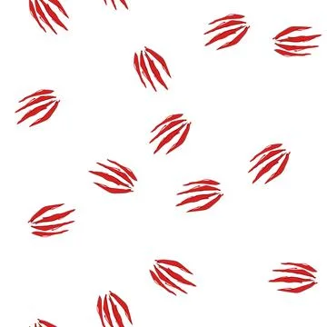 Pattern cat claw scratch cartoon vector Illustrazione stock