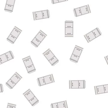 Pattern catalog file cabinet cartoon vector Stock Illustration