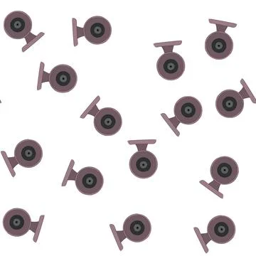Pattern cctv security camera cartoon vector Illustrazione stock