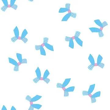 Pattern celebration bright bow cartoon vector Stockillustratie