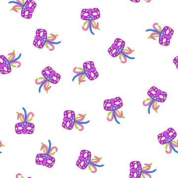 Pattern celebration carnival mask cartoon vector Stockillustratie